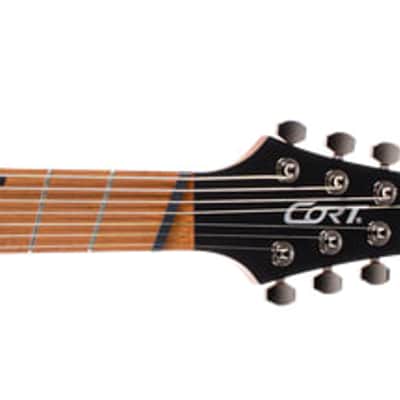 Cort KX307 7-String Multi-Scale Electric guitar- Open Pore Black image 8