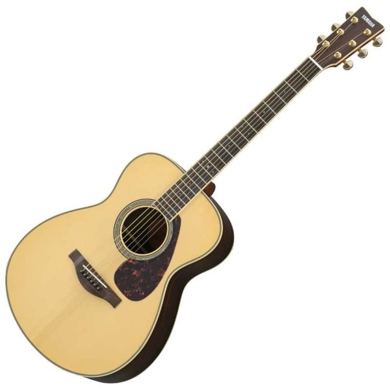 Yamaha LS6R Spruce/Rosewood Concert Acoustic/Electric Guitar Natural image 1