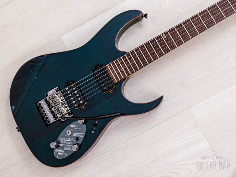 2000 Ibanez Prestige RG2020X Transparent Light Blue w/ DiMarzio + Piezo image 1