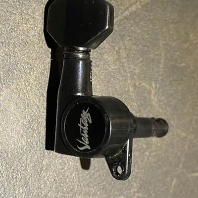 Black Samick Vantage Guitar Tuner / Machine Head Vintage 80s/90s MIK image 2