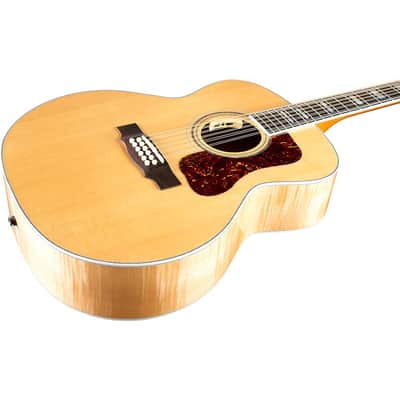 Guild F-512E Maple Jumbo 12-String Acoustic-Electric Guitar Regular Natural image 5