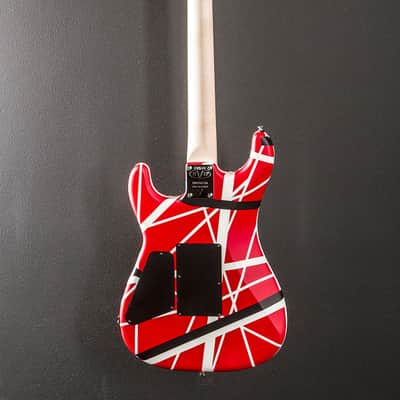 EVH Striped Series 5150 - Red w/Black and White Stripes image 5