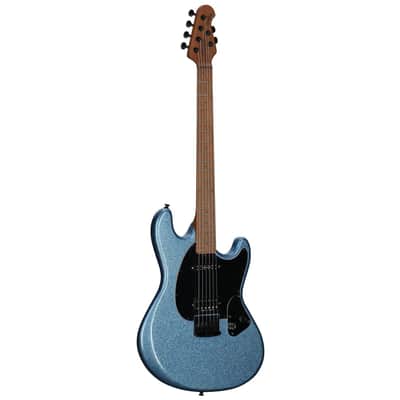 Sterling by Music Man Ryan "Fluff" Bruce StingRay Electric Guitar, Amana Boat Blue image 2