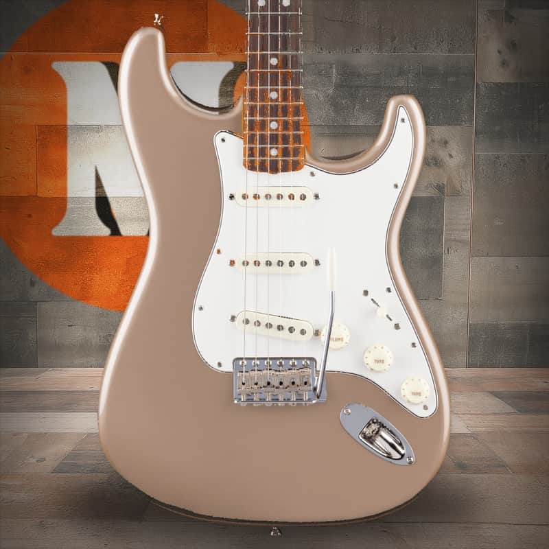 Fender American Vintage II 1965 Stratocaster Round-Lam Rosewood Fingerboard - Shoreline Gold image 1