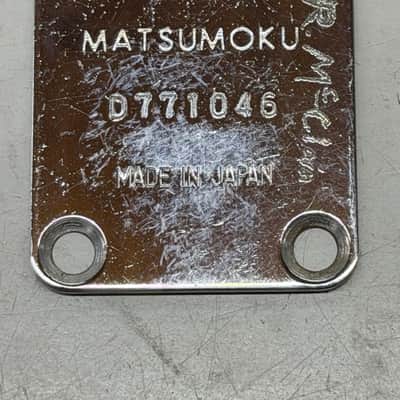 Matsumoku Guitar Neck Plate 1977 - Chrome image 1