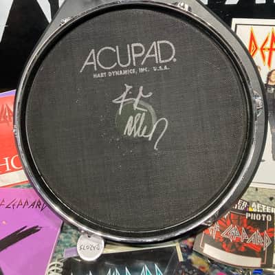 Rick Allen's Def Leppard Adrenalize Tour, 10" Hart AcuPad Trigger Pad (RA #2075) 1990s - Gold, AUTOGRAPHED HEAD!! image 3