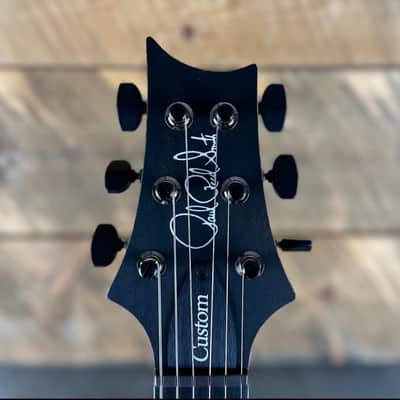 PRS Custom 24 Semi-Hollow Wood Library Flame Maple 10 Top Korina Body/Neck Ebony Fretboard- Charcoal Finish image 7