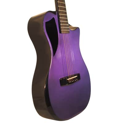 Journey Instruments OF660BP Stylized 00 Body Shape 6-String Travel Acoustic Guitar w/Gig Bag & Pickup image 2
