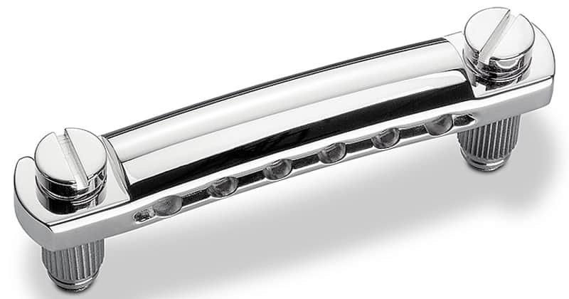 Schaller Germany Stop Tailpiece for STM/GTM Guitar Bridges - CHROME, 12050200 image 1