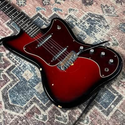 1960s Silvertone 1452 Hornet Vintage Danelectro Made In USA Electric Guitar W/ Strap! image 9