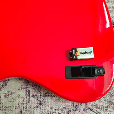 Fender Jaguar Bass Guitar. Crafted In Japan 2006 Red image 9