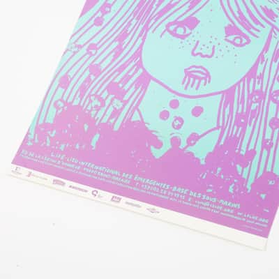 Sonic Youth and Sensational Fix 2008 French Poster #2(Purple) 24"x16" Owned by Sonic Youth image 4