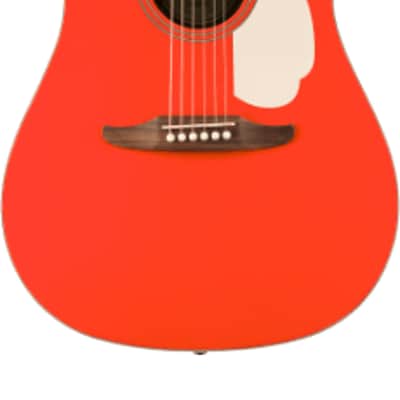 Fender California Standard Redondo™ CE, Spruce Top, Ivory Pickguard, Fiesta Red image 1