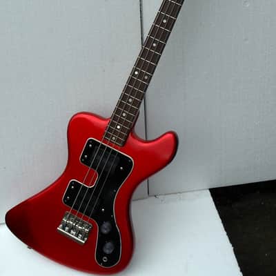 JOLANA DISCO BASS Rare Soviet Red Vintage Czechoslovakian bass with soft case USSR image 2