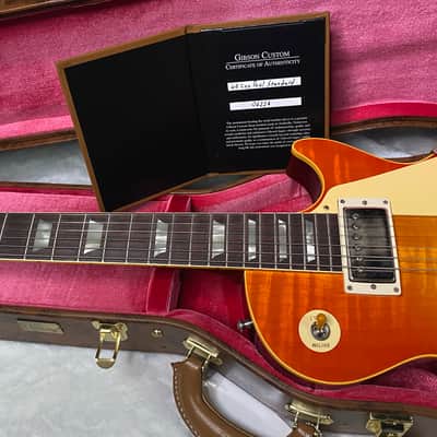 NEW! Gibson Custom 1960 Les Paul Standard Reissue VOS - Tangerine Burst - Authorized Dealer - 9.2 lbs - G07538 image 13