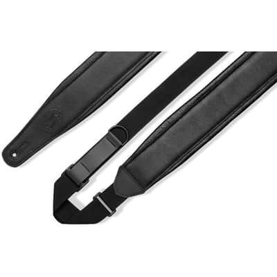 MRHGP-BLK Sangle RipChord logo Levy's Cuir pleine fleur 8,9 cm Black Levy s image 2