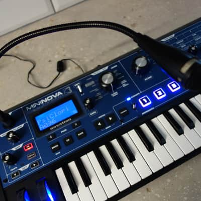 Novation MiniNova 37-Key 18-Voice Synthesizer 2012 - Present - Blue image 7