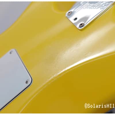 Graffiti Yellow Fender Strat Plus with Maple Fretboard 1987 - 1988 image 17