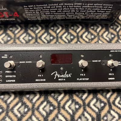 Fender 099-4071-000 MGT-4 Mustang GT 4-Button Footswitch with 1/4" Jack 2010s - Black/Silver image 2
