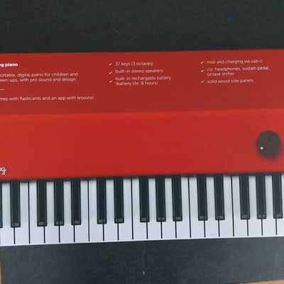 Loog Piano (Red, Original from Kickstarter) image 1