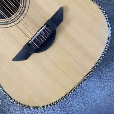 Natural 10 String Acoustic Electric Guitar, Spruce Top, Mahogany Body, Rosewood Fingerboard image 8