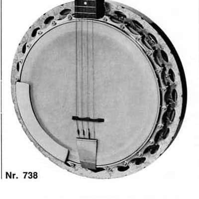 Höfner  Tenor Banjo, model 738, vintage ca 1970 - brown image 18
