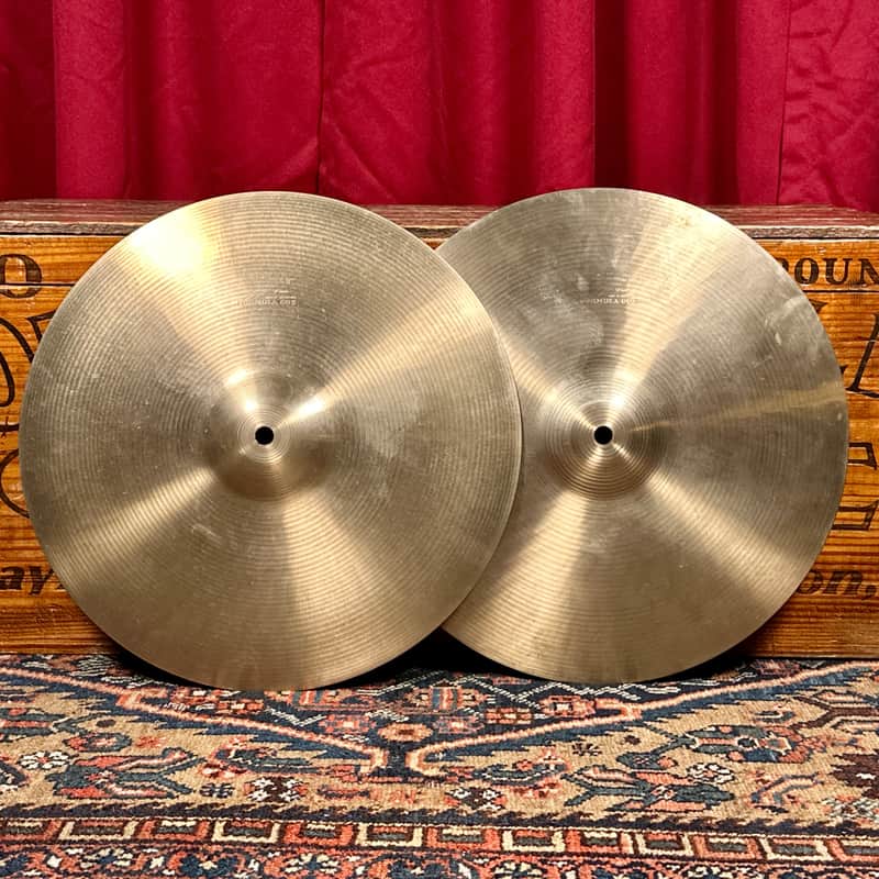 14" Paiste Formula 602 Pre-Serial 1960s Hi-Hat Cymbal Pair 790g/872g *Video Demo* image 1