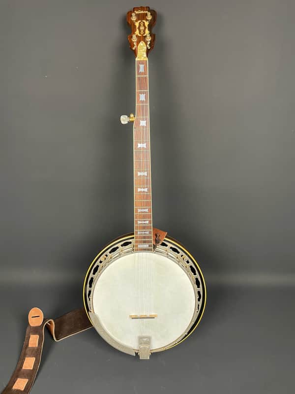 Ventura 5-String Resonator Banjo MIJ Japan c. 1970s w/ Hard Case image 1