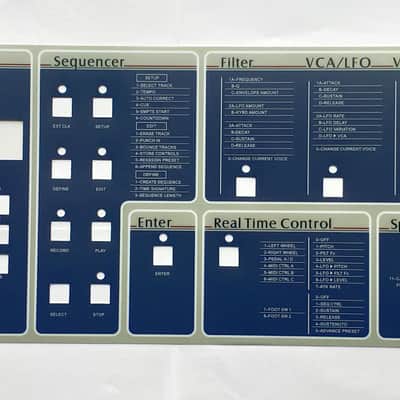 Brand New E-mu Emulator II+ HD Replacement Main Control Panel Overlay - MINT & NEW! image 1