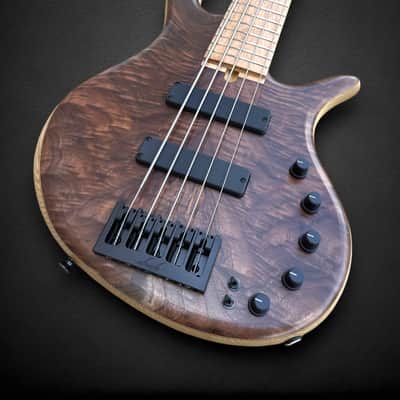 Elrick EVO Gold 5 String Figured Walnut 2025 - Natural image 3