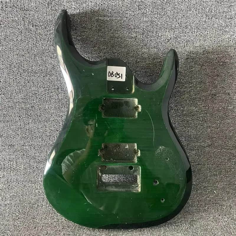 Green Flamed Maple Guitar Body DIY Project image 1