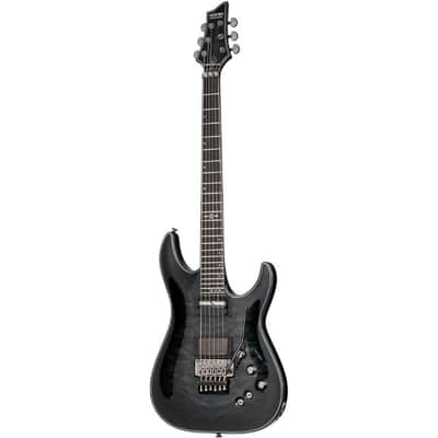 Schecter Hellraiser Hybrid C-1 FR S Electric Guitar, Trans Black Burst image 2