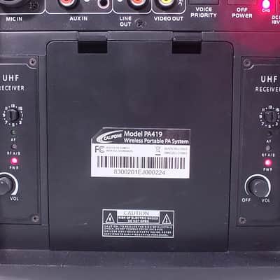Califone PA419 iPod Wireless Portable PA System CD / Radio Mic input NEW BATTERY image 7