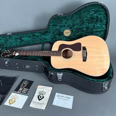 Guild 2024 USA D-40 Standard Natural Vintage Gloss Dreadnought Case 2024 - natur image 15