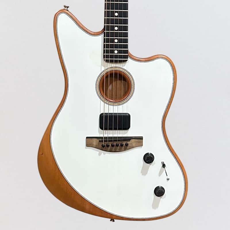 Fender American Acoustasonic Jazzmaster Acoustic-Electric Guitar - Arctic White image 1