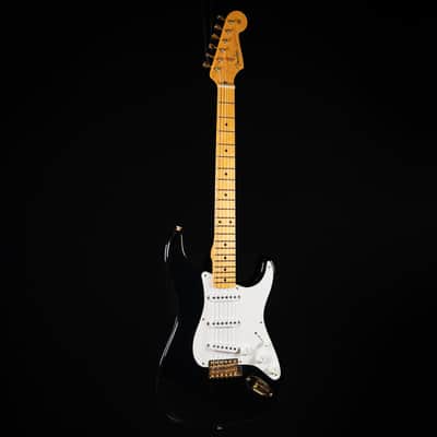 Fender Custom Shop 1955 Stratocaster - Lush Closet Classic - Black w/ Gold Hardware image 2