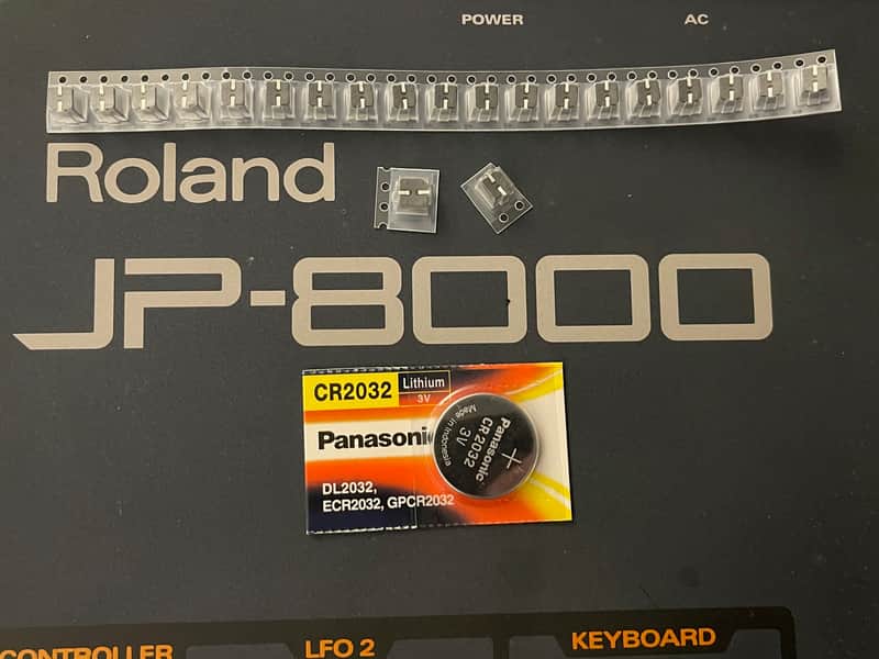 Roland JP-8000 repair kit - Mainboard and PSU capacitors + switches image 1