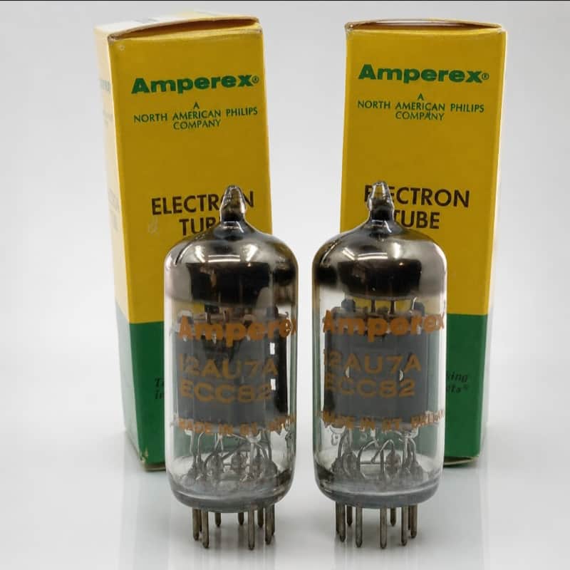 NEW OLD STOCK PLATINUM MATCHED PAIR MULLARD BLACKBURN 12AU7 ECC82 CODE MATCHED TESTED image 1