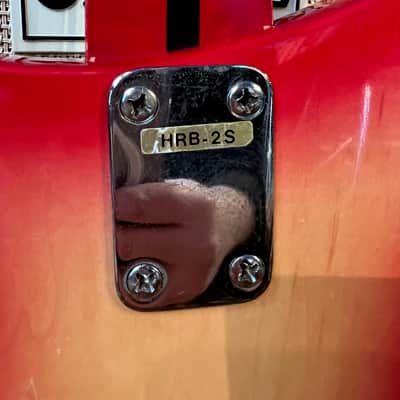 Vintage 1970s Hondo II HRB-2S Rickenbacker 4001 Fireglo Sunburst Bass Guitar image 18
