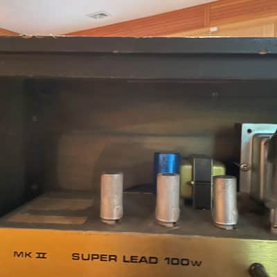 Marshall JMP 1959 Super Lead 2-Channel 100-Watt Guitar Amp Head 1967 - 1975 - Black image 5