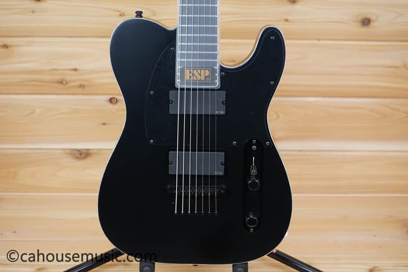 ESP E-II T-B7 Baritone - Black Satin image 1