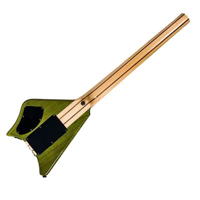 Spade Green Clear With Floating Tremolo HSH Pickups Coil Split & Stiletto Case image 3