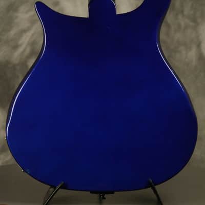 1986 Rickenbacker 620/12 string Midnight Blue BT Black binding + hardware image 23