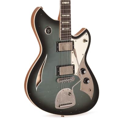 Novo Dealer Limited Miris J HH Pelham Burst Light Distress w/ Amber Back & Sides & Lollar Low Wind Imperial Humbuckers (Serial #26457) image 1