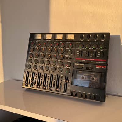 TASCAM Porta Two Ministudio 4-Track Cassette Recorder 1980s - Gray image 3