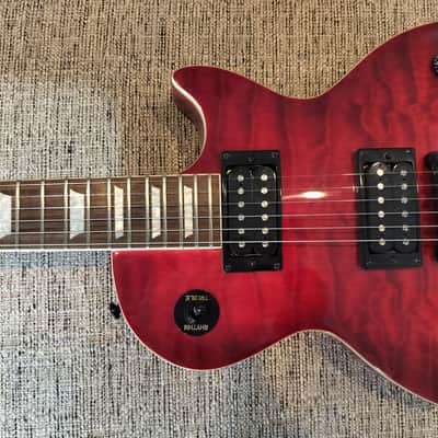 Epiphone Les Paul Classic Quilt Top 2001 - Trans Red w/ black hardware image 5