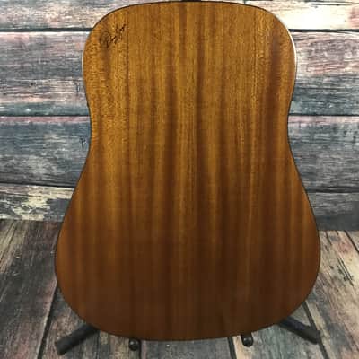 Used Zager 2012 Left Handed ZAD-20 Mahogany Acoustic Electric Guitar with Case image 6