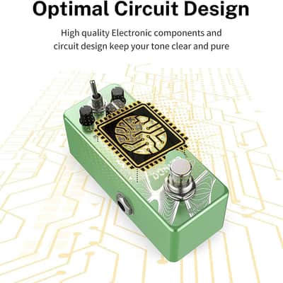 Wave Delay Pedal for Electric Guitar, Digital & Analog Warm Delay 2 Modes Guitar Effect Pedal for Pedalboards True Bypass image 4