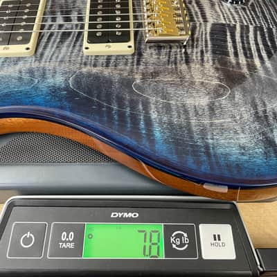 PRS Custom 24 Piezo Natural Back Custom Color - Charcoal Sapphire Wrap Burst 343363 image 11