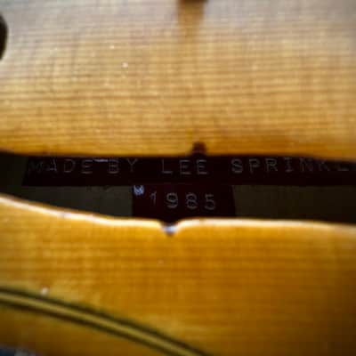 American Handmade Fiddle Violin by Lee Sprinkle of Vandalia, Illinois 1985 image 9